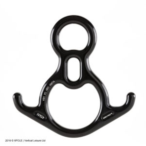Fusion Rescue-8 Descender- MBS 45kN - Black
