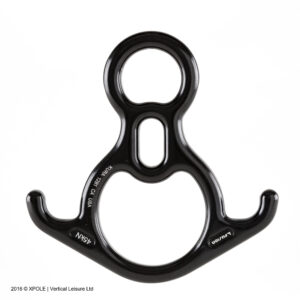 Rescue-8 Descender- MBS 45kN - Black