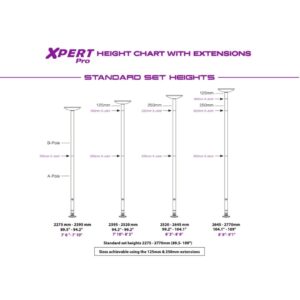 Barra de Pole Dance Giratoria/Estática - XPERT Pro