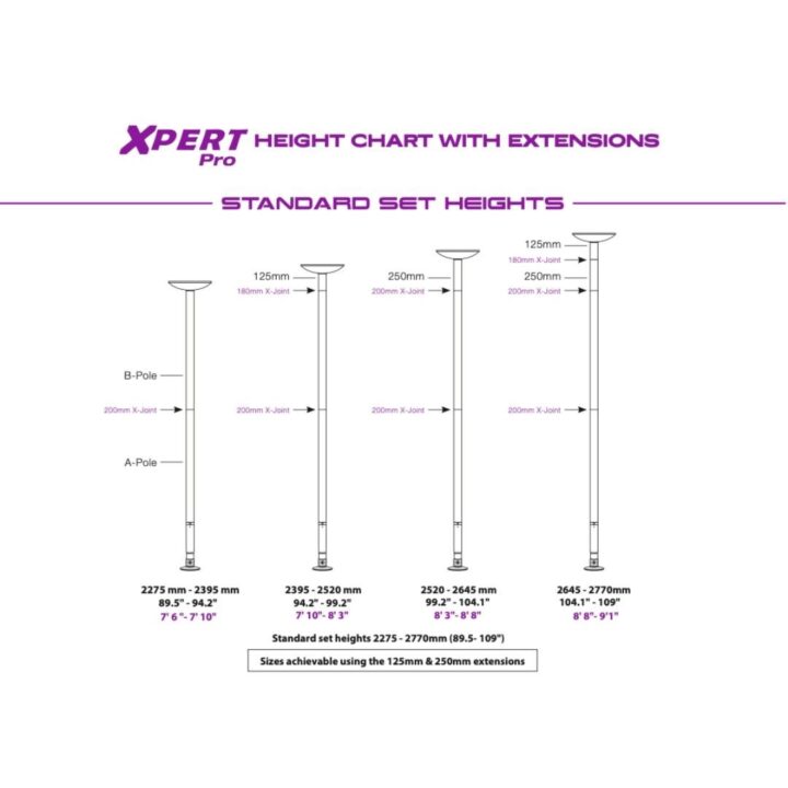 Barra de Pole Dance Giratoria/Estática - XPERT Pro