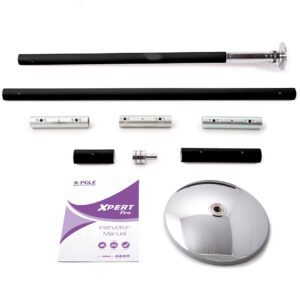 XPERT Pro (PX) - Barra de Pole Dance Giratoria/Estática - 45mm, Recubrimiento en polvo negro