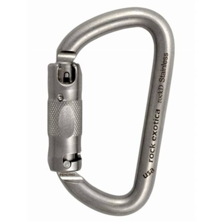 Rock Exotica Mosquetón de Acero Inoxidable - X-Pole